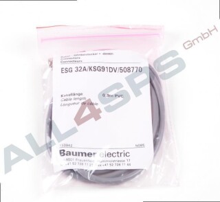 BAUMER KABEL 0.9M PVC, 133942, ESG 32A/KSG91DV/508770