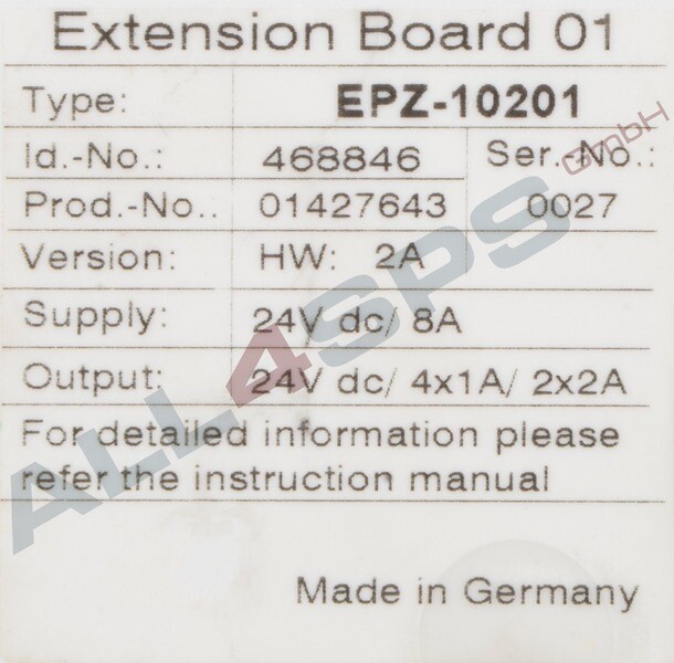 LENZE EXTENSION BOARD 01, 468846, EPZ-10201