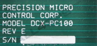 PRECISION MICRO CONTROL MOTHER BOARD, DCX-PC100