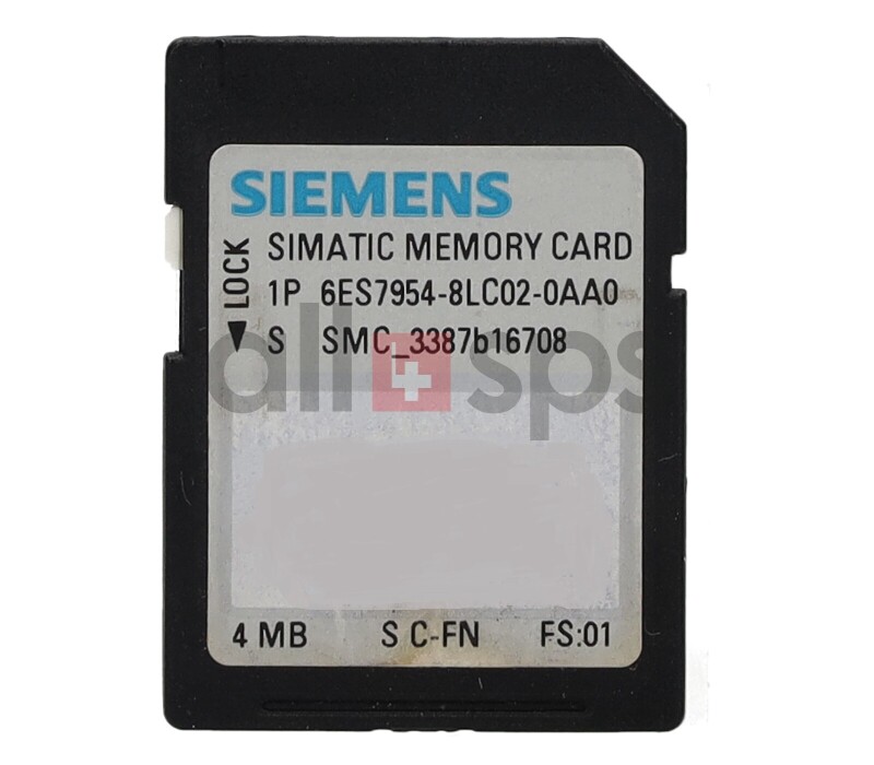 SIMATIC S7 MEMORY CARD, 6ES7954-8LC02-0AA0