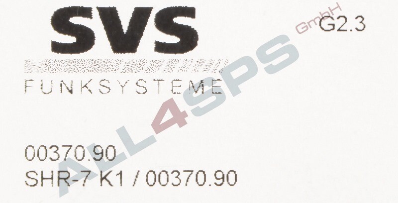 SVS FUNKSYSTEME 1-KANAL FUNKEMPFNGER, SHR-7 K1