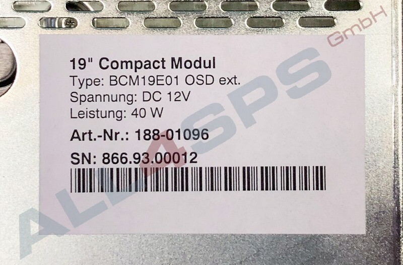 BECK COMPACT MODUL 19 PANEL, BCM19E01