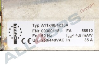 TESCH A11X48/4X35A  NETZFILTER, A11X48