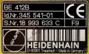 HEIDENHAIN MONITOR TNC 345 541-01, BE412B GEBRAUCHT (US)