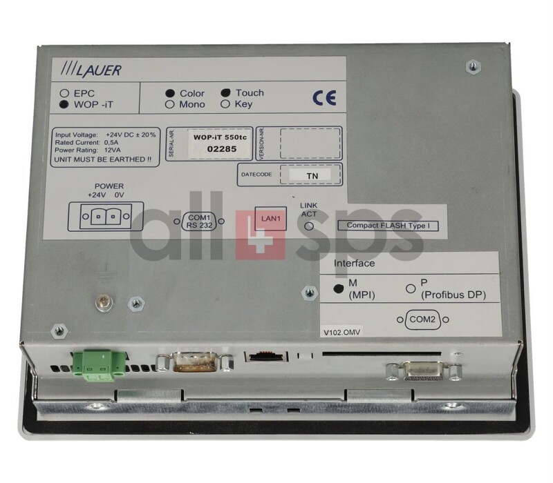LAUER COLOR TOUCH PANEL, WOP-IT 550TC
