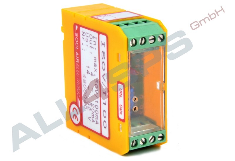 SOCLAIR MESSUMFORMER PT-100 4800040, ISOV/I100