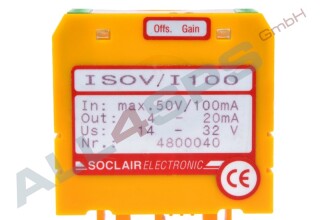 SOCLAIR MESSUMFORMER PT-100 4800040, ISOV/I100