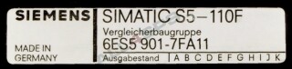 SIEMENS SIMATIC S5-110F, VERGLEICHERBAUGRUPPE, 6ES5901-7FA11
