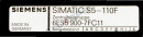 SIEMENS SIMATIC S5-110F, ZENTRALBAUGRUPPE, 6ES5900-7FC11