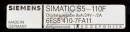 SIEMENS SIMATIC S5, DIGITAL OUTPUT MODULE FOR S5-110F PLC, 6ES5410-7FA11