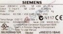 SIEMENS MICROMASTER VECTOR MMV37, 6SE3212-1BA40 USED (US)
