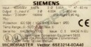 SIEMENS MICROMASTER VECTOR MMV150/3, 6SE3214-0DA40