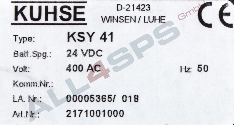 KUHSE KSY 41 SYNCHRONISIERGERT, 24 VDC, 2171001000