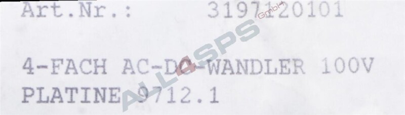 KUHSE, 4-FACH AC-DC-WANDLER 100V, 9712.1-1, 3197120101