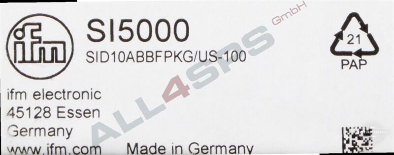 IFM STRMUNGSWCHTER SI5000, SID10ABBFPKG-US