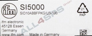 IFM STRMUNGSWCHTER SI5000, SID10ABBFPKG-US