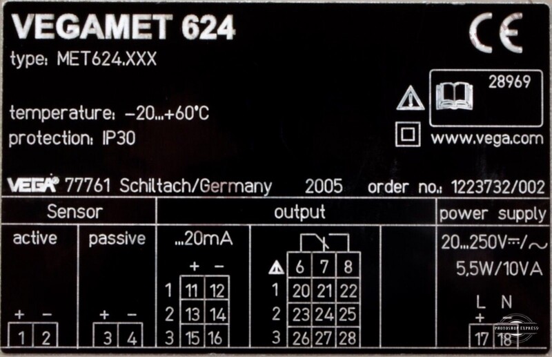 VEGAMET 624 AUSWERTGERT, MET624.XXX