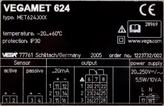 VEGAMET 624 AUSWERTGERT, MET624.XXX