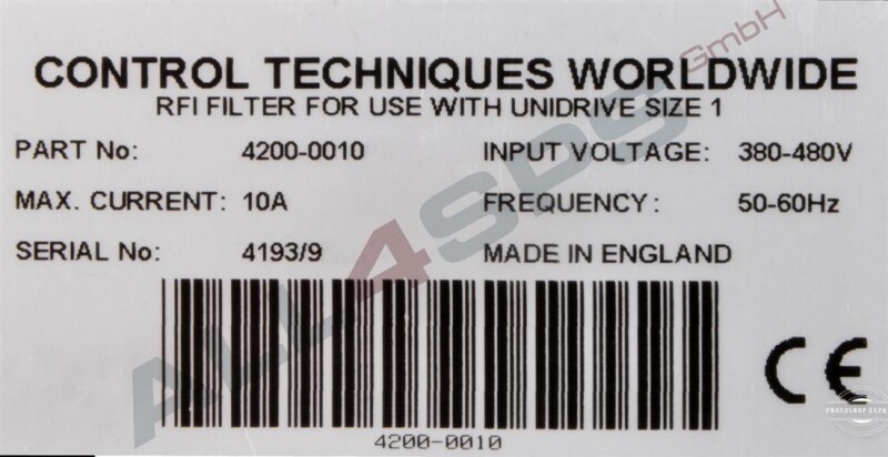 CONTROL TECHNIQUES RFI FILTER, 4200-0010