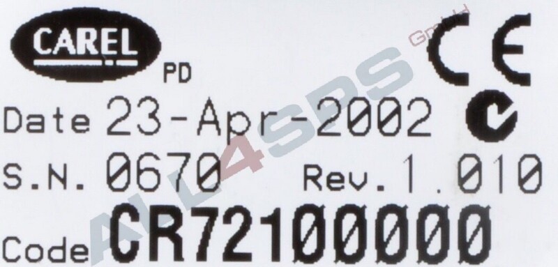 CAREL TEMPERATUR AUSWERTEGERT, CR72100000