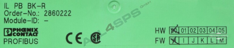 PHOENIX CONTACT PROFIBUS-BUSKOPPLER, IL PB BK-R