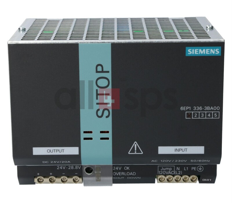 SITOP MODULAR 20 GEREGELTE STROMVERSORGUNG, 6EP1336-3BA00