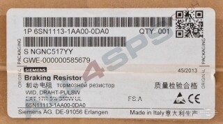 SIMODRIVE 611 PULSWIDERSTAND 0,3/25KW, 6SN1113-1AA00-0DA0