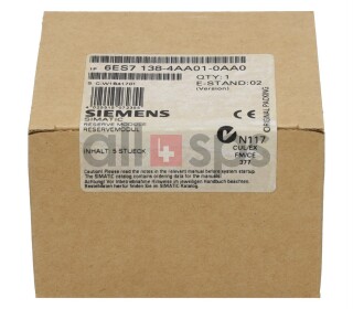 SIMATIC DP, 5 RESERVEMODULE FUER ET 200S, 6ES7138-4AA01-0AA0