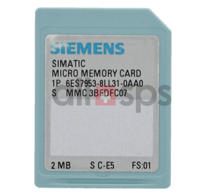 SIMATIC S7 MICRO MEMORY CARD, 6ES7953-8LL31-0AA0