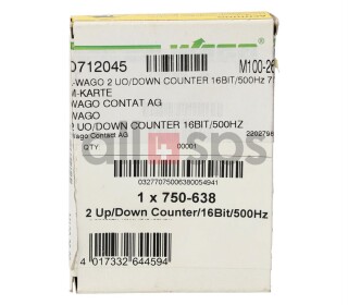 WAGO 2 UP/DOWN COUNTER MODULE, 750-638