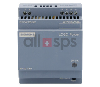 LOGO! POWER 24 V POWER SUPPLY, 6EP1332-1SH43