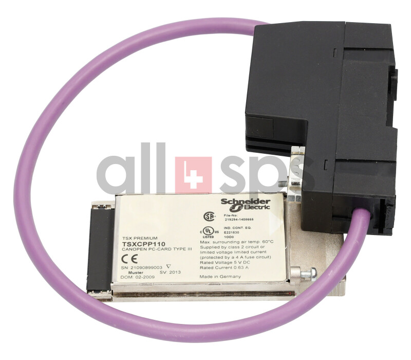SCHNEIDER ELECTRIC CANOPEN-MASTER PC-KARTE, TSXCPP110
