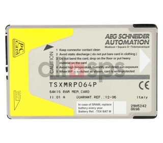 SCHNEIDER AUTOMATION (AEG), RAM MEM. CARD, TSXMRP064P GEBRAUCHT (US)
