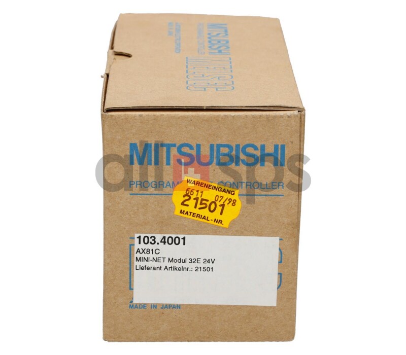 MITSUBISHI MELSEC PROGRAMMABLE CONTROLLER, AX81C
