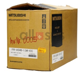 MITSUBISHI INVERTER A500 SERIES, FR-A540-1.5K-EC