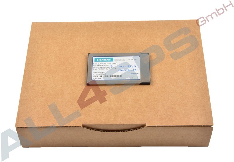 SINUMERIK 840D CNC-SOFTWARE AUF PCMCIA-CARD, 6FC5250-6BX10-3AH0