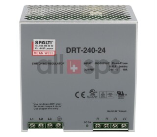 MEAN WELL POWER SUPPLY, DRT-240-24