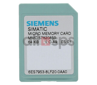 SIMATIC S7 MICRO MEMORY CARD
 - 6ES7953-8LF20-0AA0 USED (US)