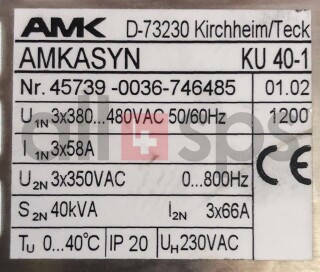 AMK INVERTER AMKASYN 40KVA, KU40-1