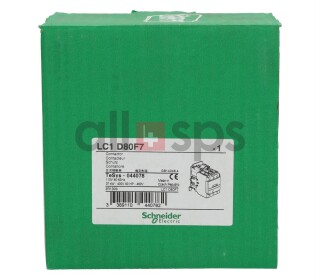 SCHNEIDER ELECTRIC CONTACTOR, LC1D80F7