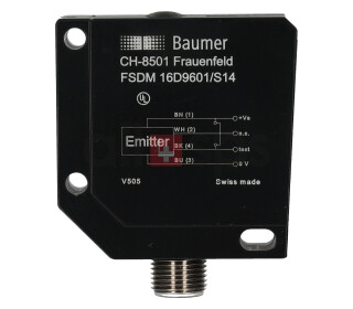 BAUMER THROUGH BEAM SENSOR, FSDM 16D9601/S14