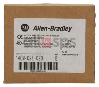 ALLEN BRADLEY CIRCUIT BREAKER, 140M-C2E-C20