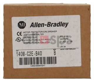 ALLEN BRADLEY CIRCUIT BREAKER, 140M-C2E-B40 NEW (NO)