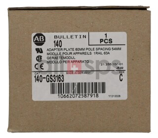 ALLEN BRADLEY ADAPTER PLATE, 140-GS3163