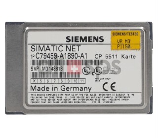 SIMATIC NET CP 5511 CARD, C79459-A1890-A1 USED (US)