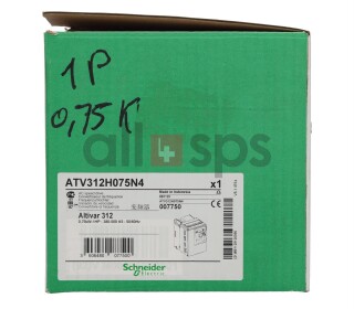 SCHNEIDER ELECTRIC INVERTER, 0.75KW, ATV312H075N4