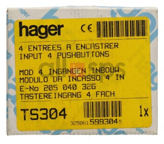 HAGER TEBIS EINGANGSMODUL 599304 - TS304