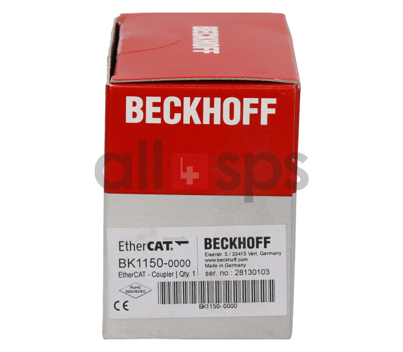 BECKHOFF ETHER CAT BUSKOPPLER, BK1150