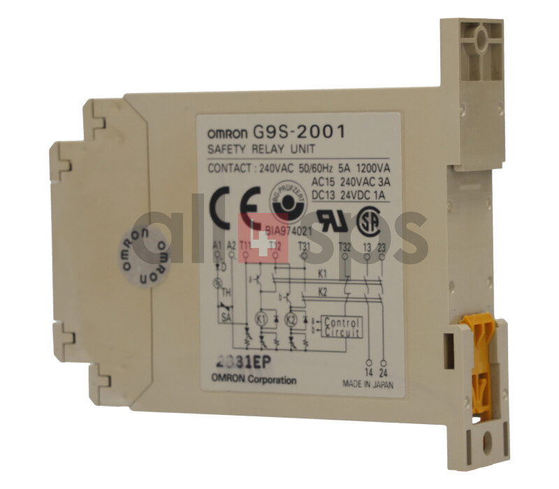 OMRON SAFETY RELAY UNIT, G9S-2001