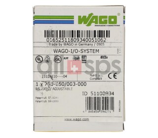 WAGO SERIAL INTERFACE RS-232 C - 750-650/003-000 NEW (NO)
